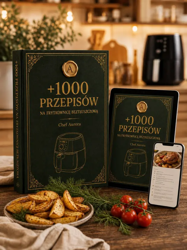 Zbiór przepisów +1000 Przepisów na Frytkownicę Beztłuszczową