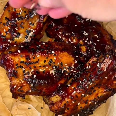 Żeberka BBQ z frytkownicy